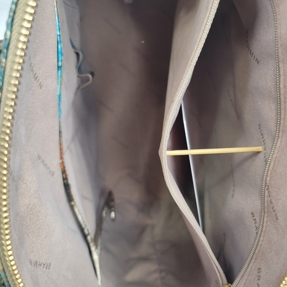 NWT BRAHMIN DESIGNER PURSE BAG HANDBAG Melbourne Rare Design Italian Leather - Picture 11 of 12